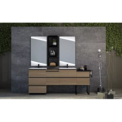 Тумба для ванной Cezares Qubo 60 (Rovere Bruges) (с 2-мя ящиками) 3