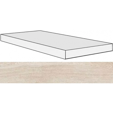 738139 Selection White Oak Angolo Gradino DX/SX 40x120x3 0
