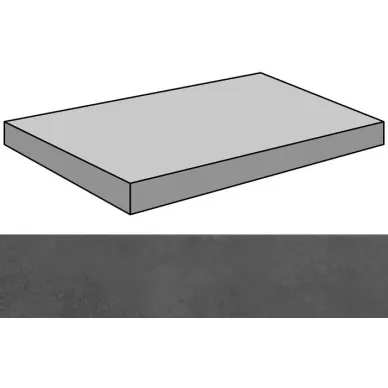 Evolution Black Lappato Gradone Ang 29.75x59.55 0