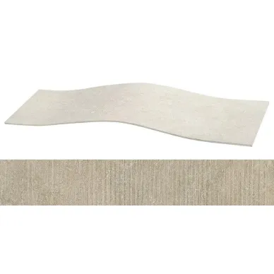 Sybarum 7.0 Beige Scavato Curve-30 29.67x119.3 0