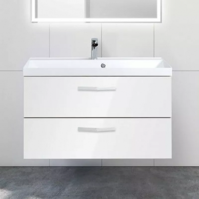 Тумба для ванной Belbagno Aurora (AURORA-900-2C-SO-BL) 90 см,  Bianco Lucido 5