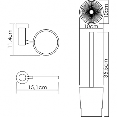 Ершик Wasserkraft Regen (K-6927) хром 2