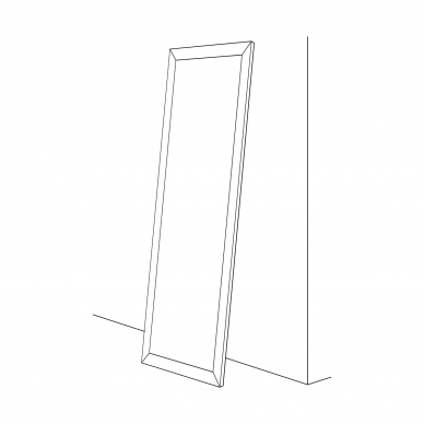 Зеркало Evoform Defenite floor (BY 6035) (114 см) (вензель бронзовый) 6