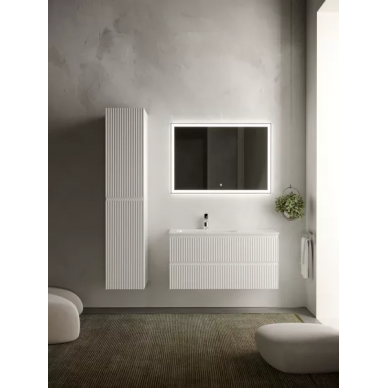 Тумба для ванной Sancos Snob R (SNR100LW) (99.5 см) (под раковину с левой чашей) Bianco 5