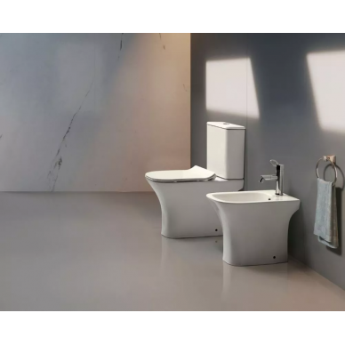 Унитаз напольный Cerutti SPA Vettore CT7192 безободковый, микролифт 6