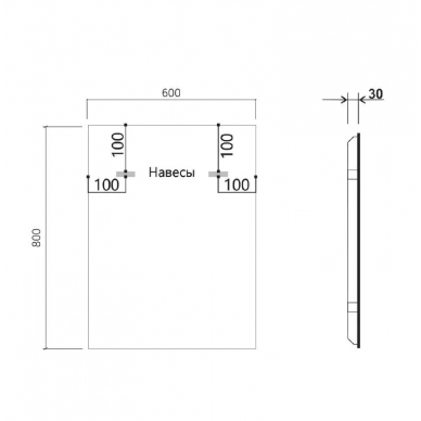 Зеркало Vincea (VLM-3VN600B-2) (60x80) с функцией антизапотевания, чёрная окантовка 5