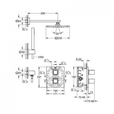 Душевая система Grohe Grohtherm Cube (34506000) 1