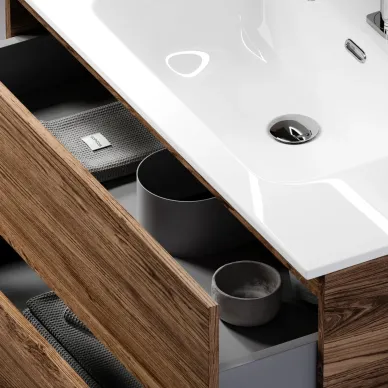Тумба для ванной Sancos Urban UR80ECH подвесная, 79 см, дуб чарльстон 5