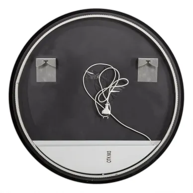 Зеркало Art&Max Sanremo AM-San-700-DS-F-Nero 70 см  с LED подсветкой 8