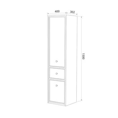 Пенал Iddis Torr 40 см TOR40W0i97 белый матовый 5