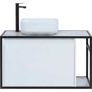 Тумба для ванной Aquanet Nova Lite Loft 261652 левая, 90 см, белый глянец 8