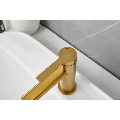 Смеситель для раковины BELZ B10813-5 золото 14