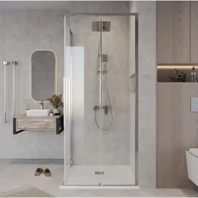 Душевой уголок Grossman Galaxy 100х100х195 см, стекло прозрачное/профиль хром 5