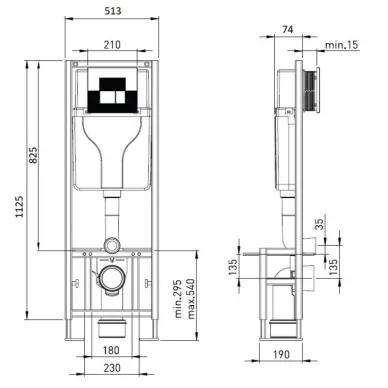 Инсталляция для подвесного унитаза Creavit Sanica Eco 52310000000036 1