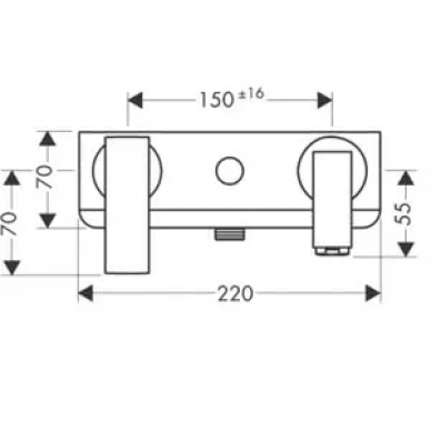 Смеситель для ванны Hansgrohe Axor Citterio (39400000) 1