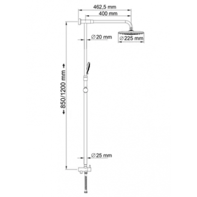 Душевая система Wasserkraft (A066) 6