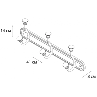 Крючок Fixsen Adele (FX-55005-3) тройной 2