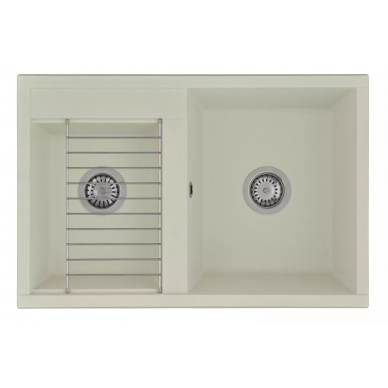 Мойка кухонная Aquaton Делия 78 DBL (1A723132DE240) жемчуг 6