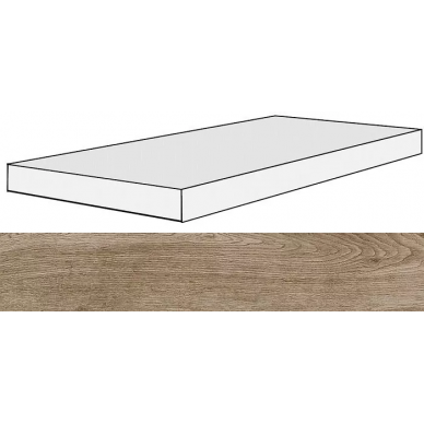 738136 Selection Amber Oak Angolo Gradino SX 40x120x3 0