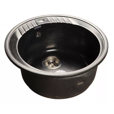 Мойка кухонная GranFest Rondo R-520 черный 0