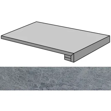Burlington Grey Lappato Gradone Rec-45 44.63x89.46 0