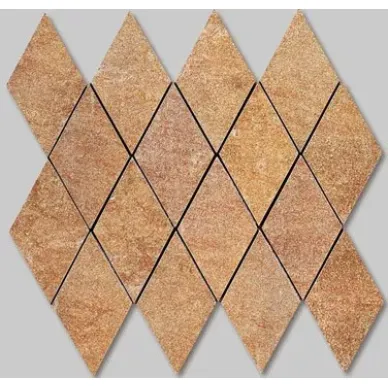 Deco Rosso Estructurado Mosaico Rombo 23.2x26.4 0