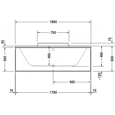 Акриловая ванна Duravit DuraStyle 180x80 (700298000000000) 7