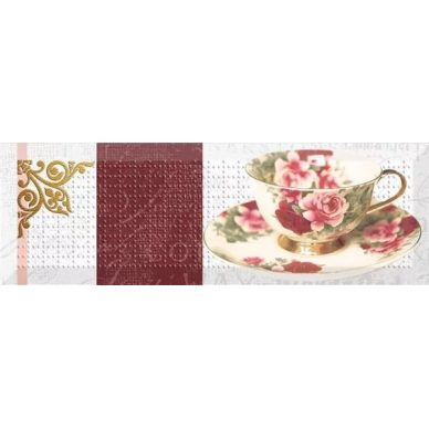 n009619 ak1012 Decor tea flowers 01 10x30 0