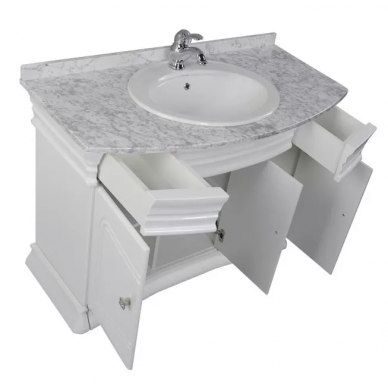 Тумба для ванной Aquanet Греция 110 swarovski (белый) 7