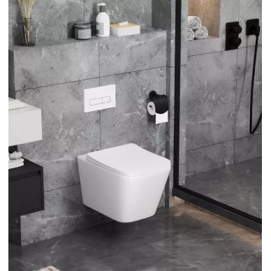Унитаз подвесной Cerutti SPA Maiella Aria MW (CT9164) безободковый, микролифт, белый матовый 5