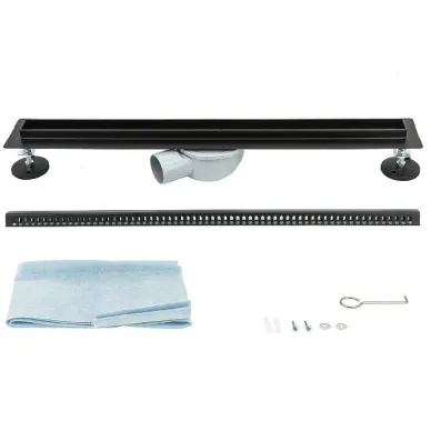 Душевой лоток ALMAes Bajo (BG70BL) 700 мм чёрный 8