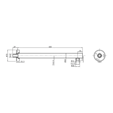 Душевая система Vincea Inspire VSFW-3I22MT2RGM встраиваемая с термостатом и полочкой, вороненая сталь 11