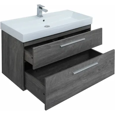Тумба для ванной Aquanet Nova 249923 Slim Synergy, 100 см, дуб рошелье 8