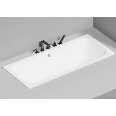 Ванна из литого мрамора Salini Orlanda Axis Kit 103323M S-Stone 170x75 см, белая матовая 6