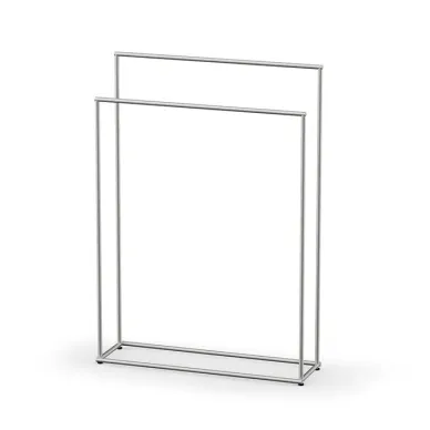 Decor Walther Mikado Полотенцедержатель 86см., напольный, двойной, цвет: сталь матовая 0523076 0