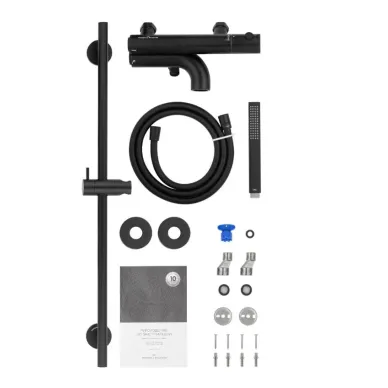 Смеситель для ванны Wonzon & Woghand Loop WW-311-00-508 термостатический, чёрный матовый 2