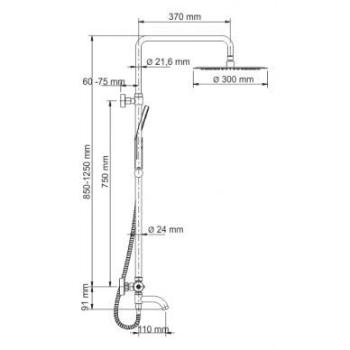 Душевая система Wasserkraft (A18801 Thermo) 8