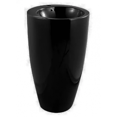 Раковина напольная CeramaLux N (В133MВ) (50*49*85 см) черный матовый 0