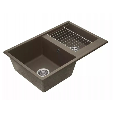 Мойка кухонная Aquaton Делия 78 DBL (1A723132DE280) кофе 5