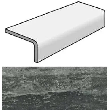 748335 Travertini Black Elemento Elle Strutturato 20x40x6 0