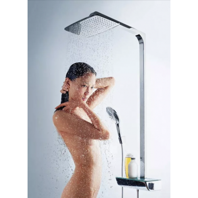 Душевая система Hansgrohe Raindance Showerpipe 360 (27112400) (полка белое покрытие) 4