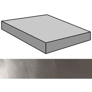 Inox Chrome Graffiato Gradone Rec Ang 59.55x59.55 0