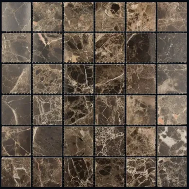 M022-48P (Emperador Dark) мозаика Мрамор 48х48 305х305 0