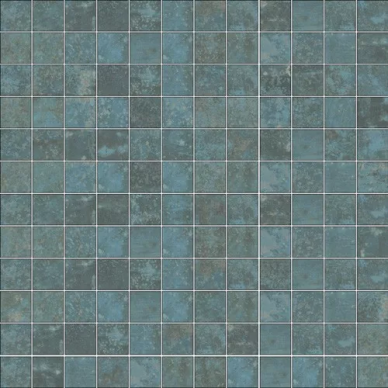 GRUNGE BLUE MOSAIC 2.5x2.5 29.75x29.75 0
