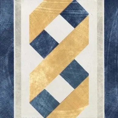 1036794 Via Emilia Greca Festone BIANCO-BLU PZ 20x20 0