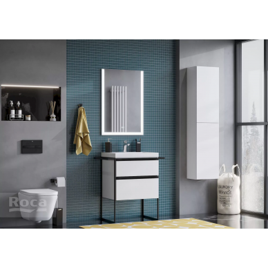 Тумба для ванной Roca Domi (857532806) (60 cм) белый глянцевый 8
