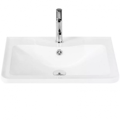 Тумба для ванной BelBagno Acqua (ACQUA-600-2C-SO-BL) 60 см, Bianco Lucido 1