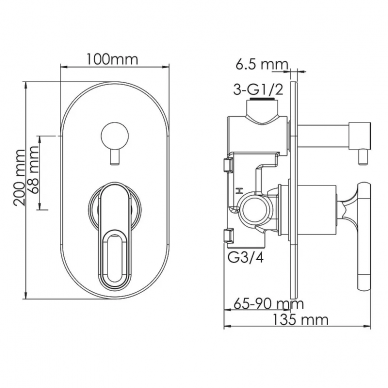 Душевая система Wasserkraft Kammel (A16830) хром 7