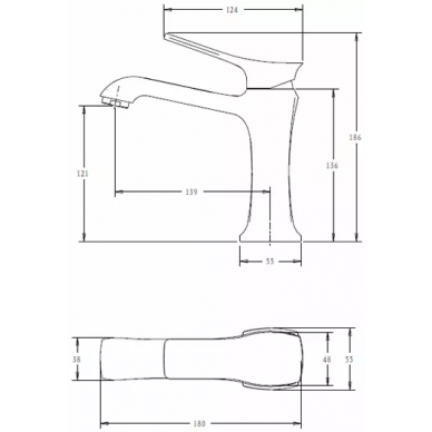 Смеситель для раковины Comforty FC066A-CCT 7