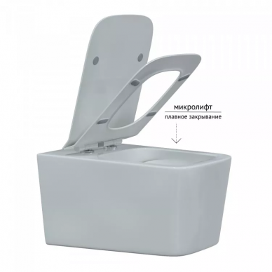 Инсталляция Berges Novum 525 + Floe Rimless + кнопка L5 (Soft Touch черная) в комплекте с унитазом (белый), безободковый, с сидением микролифт 5
